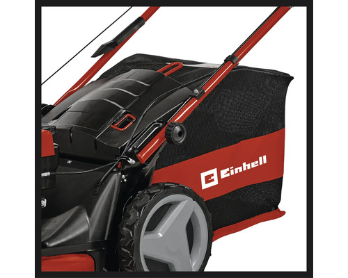 Einhell Fangkorb für Rasenmäher mit Einhell Logo.