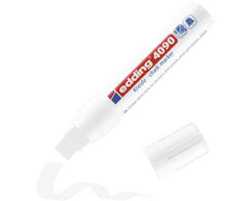 Edding 4090 Kreidemarker für Glas, Spiegel und Tafeln mit abnehmbarer Kappe