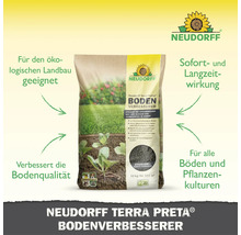 Neudorff Terra Preta Bodenverbesserer 10 Kilogramm Sack zur Verbesserung der Bodenqualitaet im Garten geeignet fuer oekologischen Landbau.
