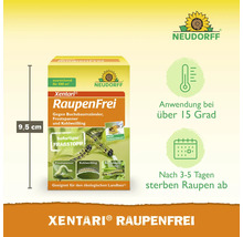 Neudorff Xentari RaupenFrei Pflanzenschutzmittel zur Bekämpfung von Buchsbaumzünsler, Frostspanner und Kohlweißling, wirksam für 500 Quadratmeter.