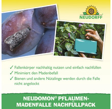 Neudommon Pflaumen Madenfalle Nachfullpack von Neudorff zur nachhaltigen Bekampfung von Madenbefall in Pflaumenbaumen inklusive Neudorff Logo