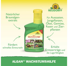 Neudorff Algan Wachstumshilfe aus Braunalgenextrakt zur Stärkung von Pflanzen, Obst, Gemüse und Rasen.