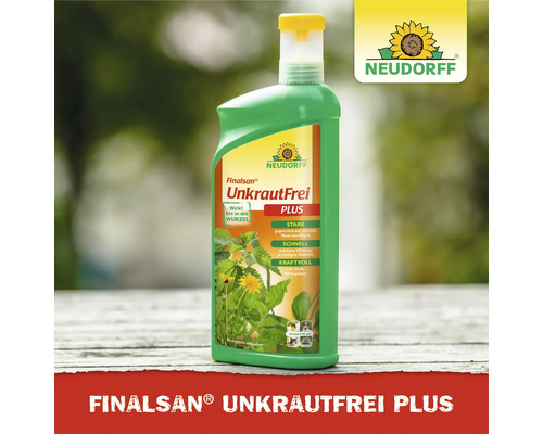 Neudorff Finalsan UnkrautFrei Plus Unkrautvernichtungsmittel in einer Sprühflasche zur effektiven Bekämpfung von Unkraut, Moos und Algen.