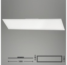 LED Panel CCT dimmbar 24W 2200 lm 3000/4000/6000 K warmeiß-tageslichtweiß HxLxB 60x1000x250 mm Piatto schwarz mit Fernbedienung-thumb-5