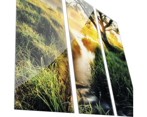 Dreiteiliges Wandbild mit Naturmotiv