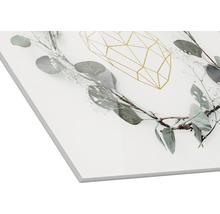 Dekoratives Bild mit Pflanzenmotiv und geometrischer Form