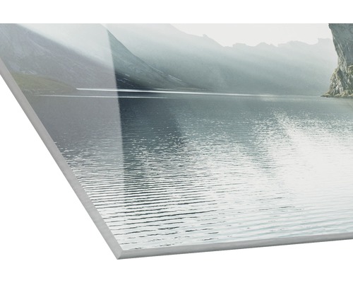 Acrylglasbild mit Bergsee-Motiv