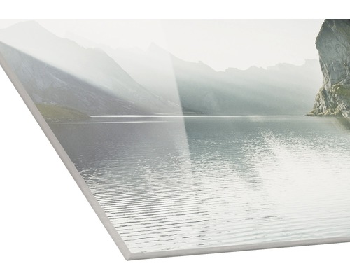 Acrylglasbild mit Berglandschaft
