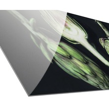 Dekorative Glasplatte mit Artischockenmotiv
