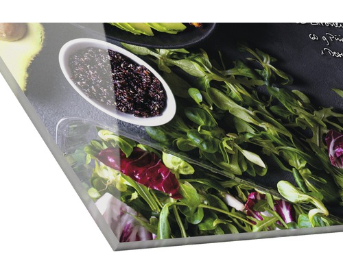 Acrylglasbild mit Salat-Motiv