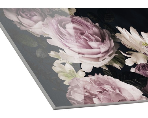 Dekorplatte mit Blumenmuster