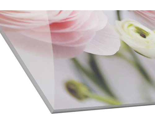 Acrylglasbild mit Blumenmotiv