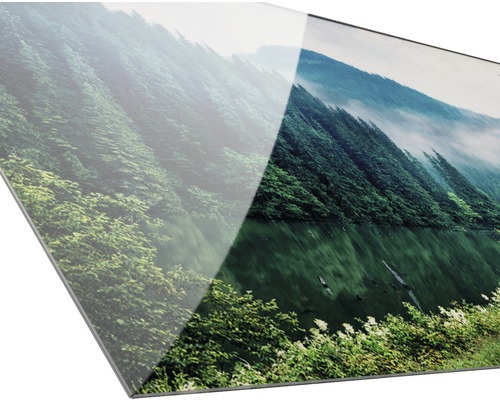 Acrylglasbild mit Bergsee-Motiv