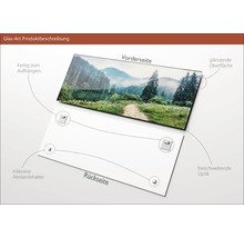 Glasbild Forest Trail 30x80 cm