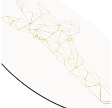 Dekoratives rundes Wandbild mit geometrischem Giraffenmotiv