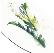 Dekorative Illustration mit grünen Blättern