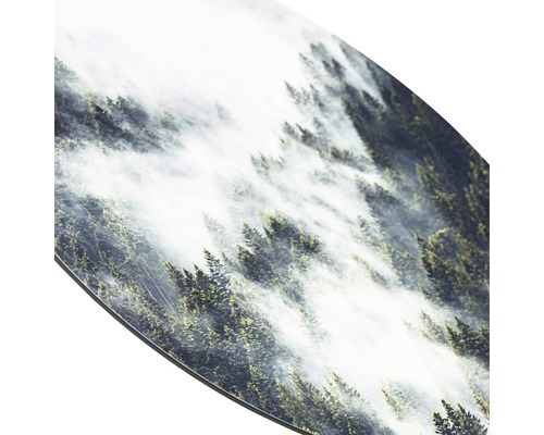 Snowboard mit Waldmotiv