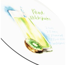 Glasbild rund Kiwi Shake Ø 50 cm
