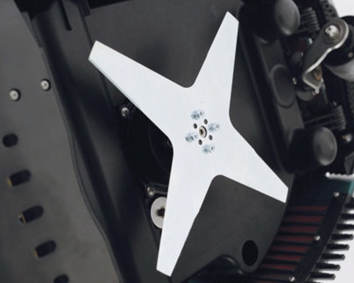 Messer eines Rasenmähroboters