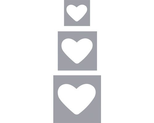 Symbol für Herz in drei Größen