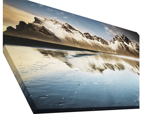 Leinwandbild mit Landschaftsmotiv: Berg und Strand
