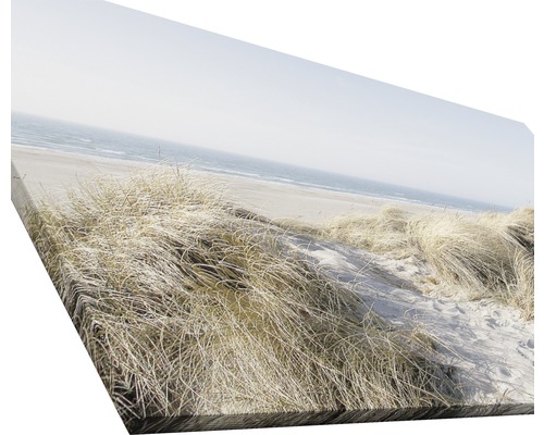 Leinwandbild mit Dünenlandschaft und Meer
