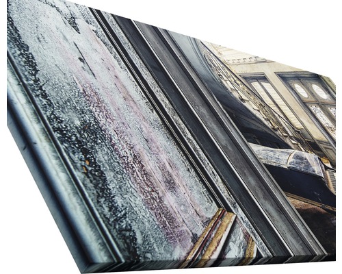 Leinwandbild mit Fassadendarstellung