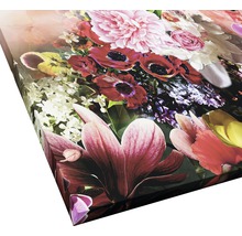 Nahaufnahme eines Blumenstraußes als Leinwanddruck