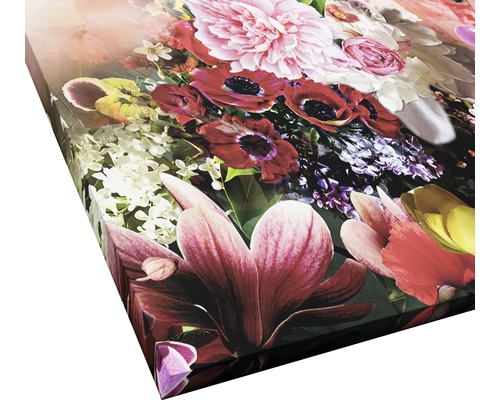 Nahaufnahme eines Blumenstraußes als Leinwanddruck