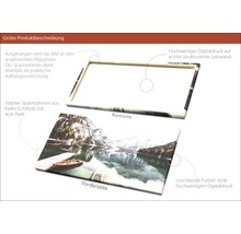Giclée Kunstdruck auf Leinwand mit Holzrahmen, Vorder- und Rückseite