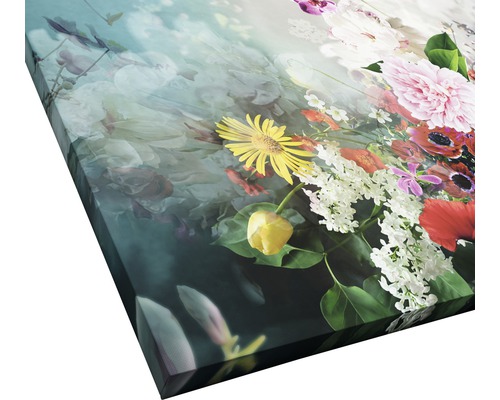 Leinwandbild mit Blumenmuster