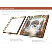 Giclée Kunstdruck auf Leinwand mit Holzrahmen