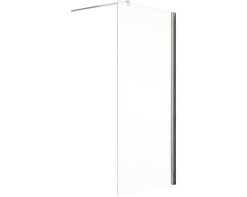 Duschwand aus Glas mit Haltestange