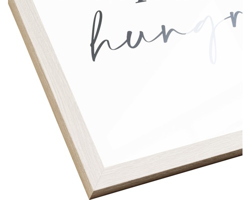 Detailansicht eines Bilderrahmens mit Holzstruktur