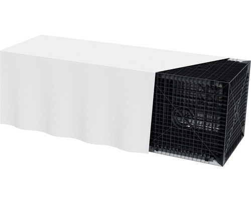 Versickerungsblock mit Geotextilummantelung für die Regenwasserversickerung