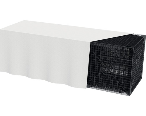 Versickerungsbox mit Geotextilvlies zum Speichern von Regenwasser