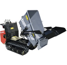 Raupen Dumper mit hochgeklappter Mulde