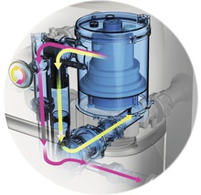 Aufblasbarer Whirlpool M Spa SOHO Plug & Play mit Filtersystem, Desinfektionstechnologie, Whirlpoolgebläse, Abschalt-/Standby-Automatik und Timerfunktion schwarz-weiss-thumb-17