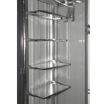 Geräteschrank inkl. Gerätehalter und Ablagefächern 98 x 81 x 180 cm anthrazit