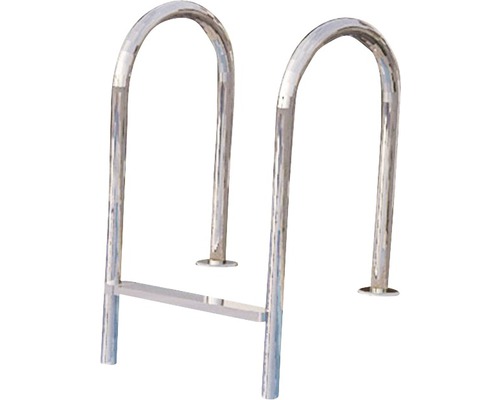 Edelstahlschwimmbadleiter mit zwei Stufen