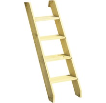 Holzleiter mit vier Stufen