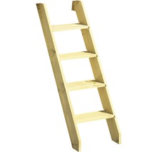 Holztreppe mit vier Stufen