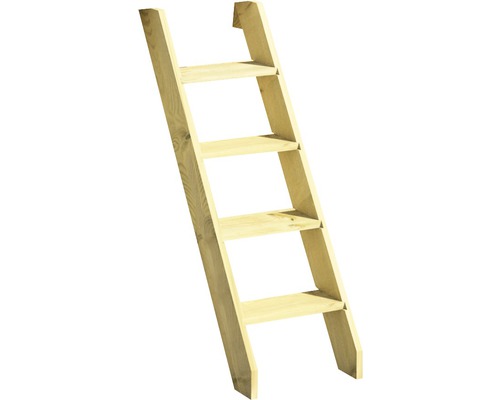 Holztreppe mit vier Stufen