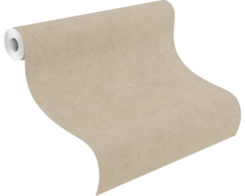 Rolle mit beiger Tapete