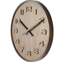 Wanduhr Wood Wood Medium Holz braun Ø 35 cm