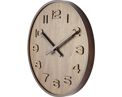 Nextime Wanduhr aus Holz mit Ziffern
