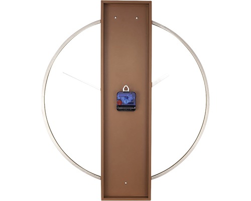 Rückseite einer Wanduhr mit kreisförmigem Design