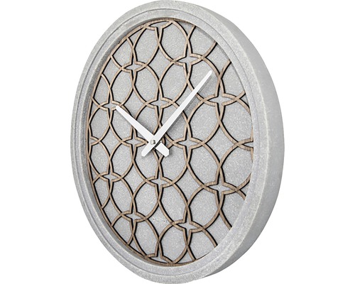 Runde Wanduhr mit Muster