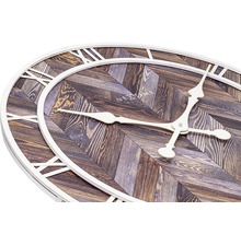 Nextime Wanduhr mit Holzoptik und römischen Ziffern