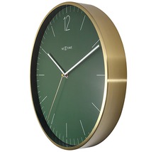 Nextime Wanduhr mit Metallrahmen und Zifferblatt